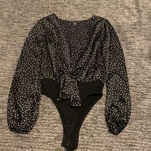 Polka dot bodysuit